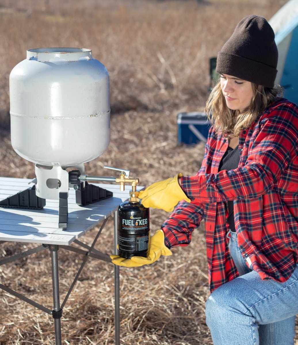 FuelKeg's tweet photo. Camping Hack of 2026: Fuel Keg 🔥

Ditch the green canisters and reduce waste by refilling Fuel Kegs over and over again! We're creating a sustainable future for lovers of the outdoors.

Embrace the future of propane tanks with Fuel Keg ♻️ https://t.co/BXpwn5ldBd