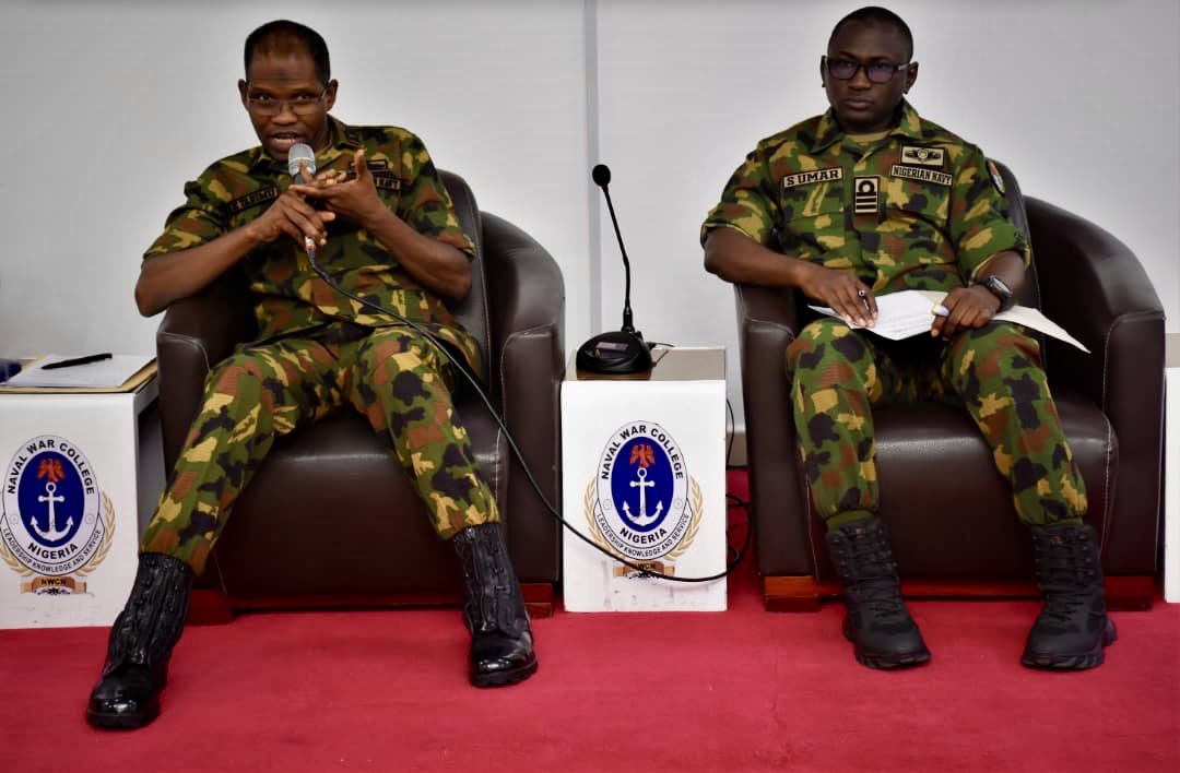 NWCN_Calabar's tweet photo. On Monday, 27 April 2026, the Director Special Operation Forces at the Defence Headquarters, Rear Admiral Kabiru Tanimu delivered a strategic lecture to participants of Naval Warfare Course 10 of the Naval War College Nigeria.

Read more: https://t.co/gL2yBW3dGx https://t.co/XpfC93pRpw