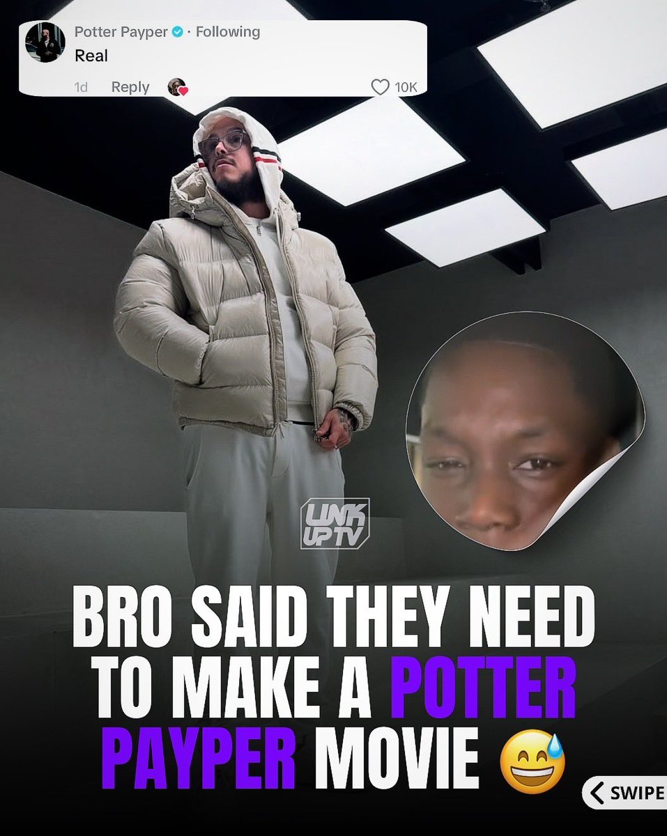 linkuptv's tweet photo. We need to make this happen 👀🎥🍿 @PotterPayper 

♻️ @mj419er https://t.co/QaLVDuq3be