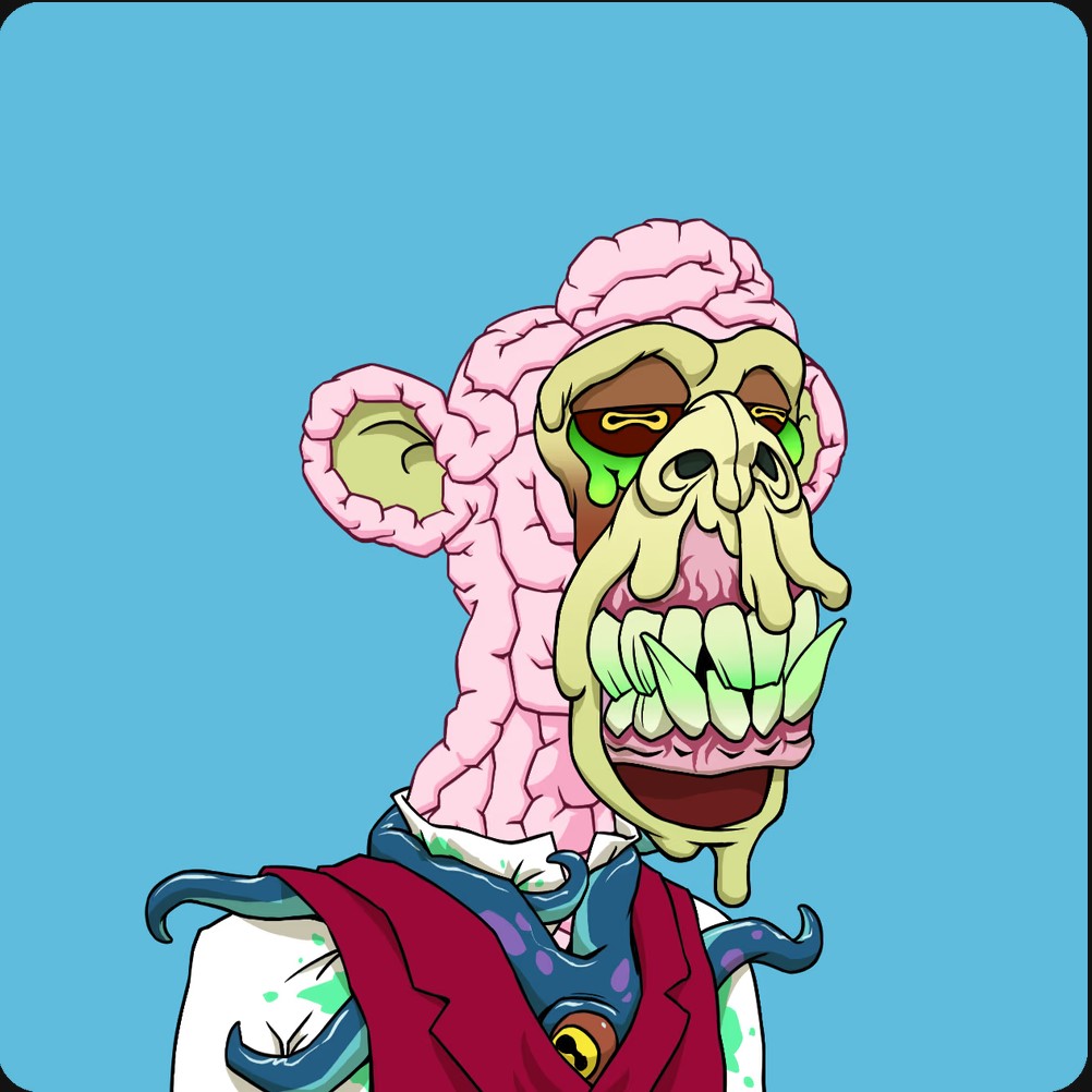 To become a member find your own bored ape or mutant ape. This one is mine.