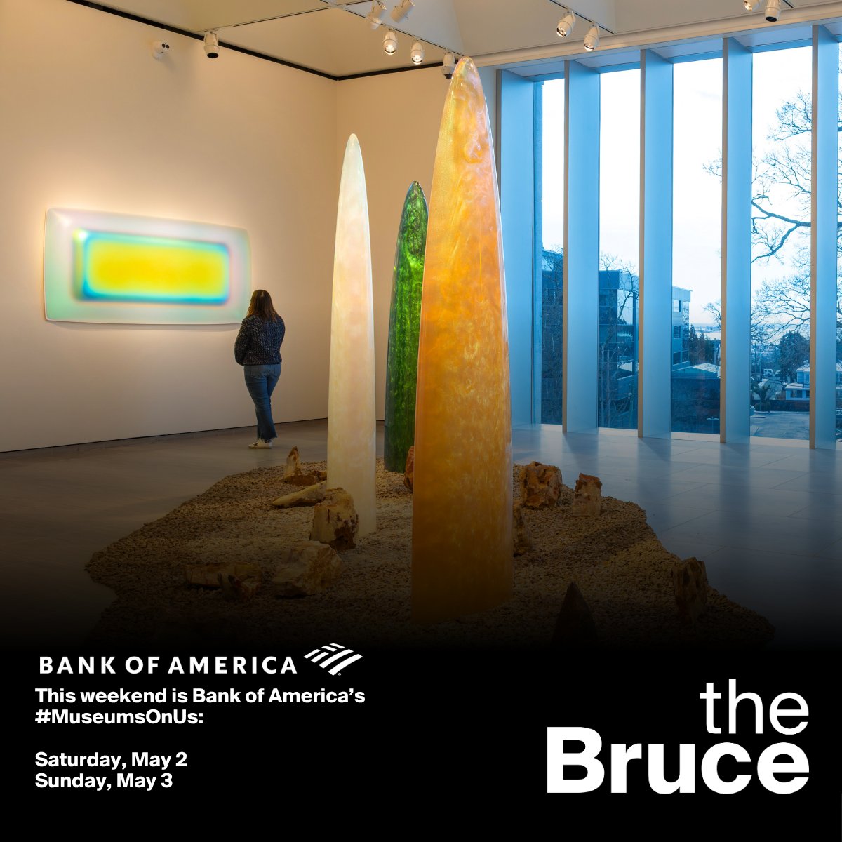 thebrucemuseum's tweet photo. Bank of America’s #MuseumsOnUs provides cardholders with free Museum admission to 225+ museums every first full weekend of the month. Present your Bank of America, Merrill, or Bank of America Private Bank (U.S. Trust) card at our front desk!

https://t.co/6N0LnPqXWa https://t.co/TW30TXekVG