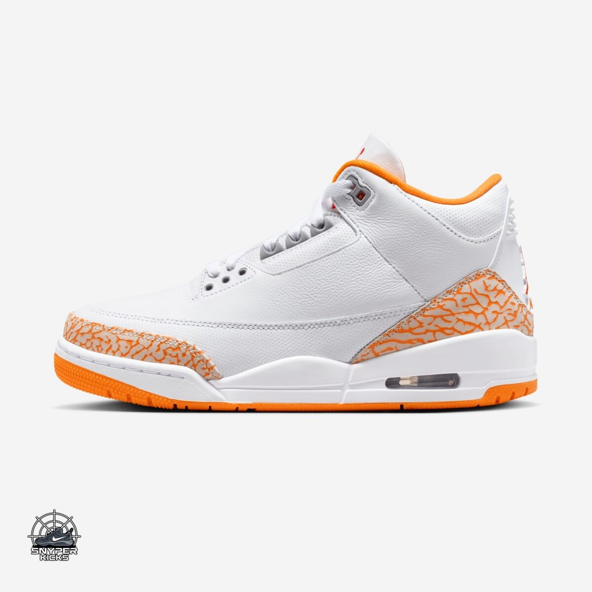 SnyperKicks's tweet image. Air Jordan 3 WMNS "Orange Citrus"
Colorway: White/Cement Grey/Fire Red/Multi-Color
Style Number: 
Release Date: April 30, 2026
Price: $205
#Jordan #AirJordan #OrangeCitrus #jordan