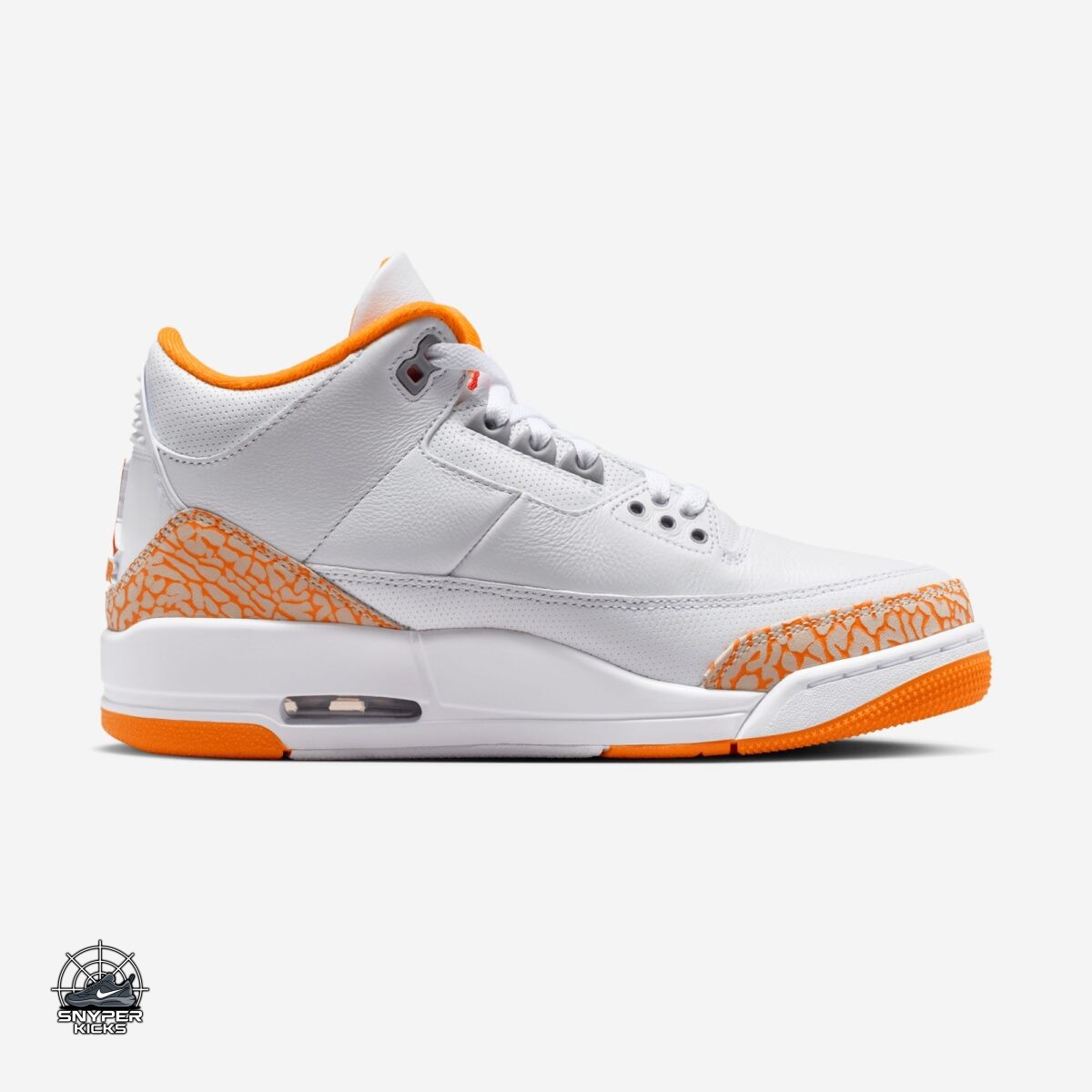 SnyperKicks's tweet image. Air Jordan 3 WMNS "Orange Citrus"
Colorway: White/Cement Grey/Fire Red/Multi-Color
Style Number: 
Release Date: April 30, 2026
Price: $205
#Jordan #AirJordan #OrangeCitrus #jordan