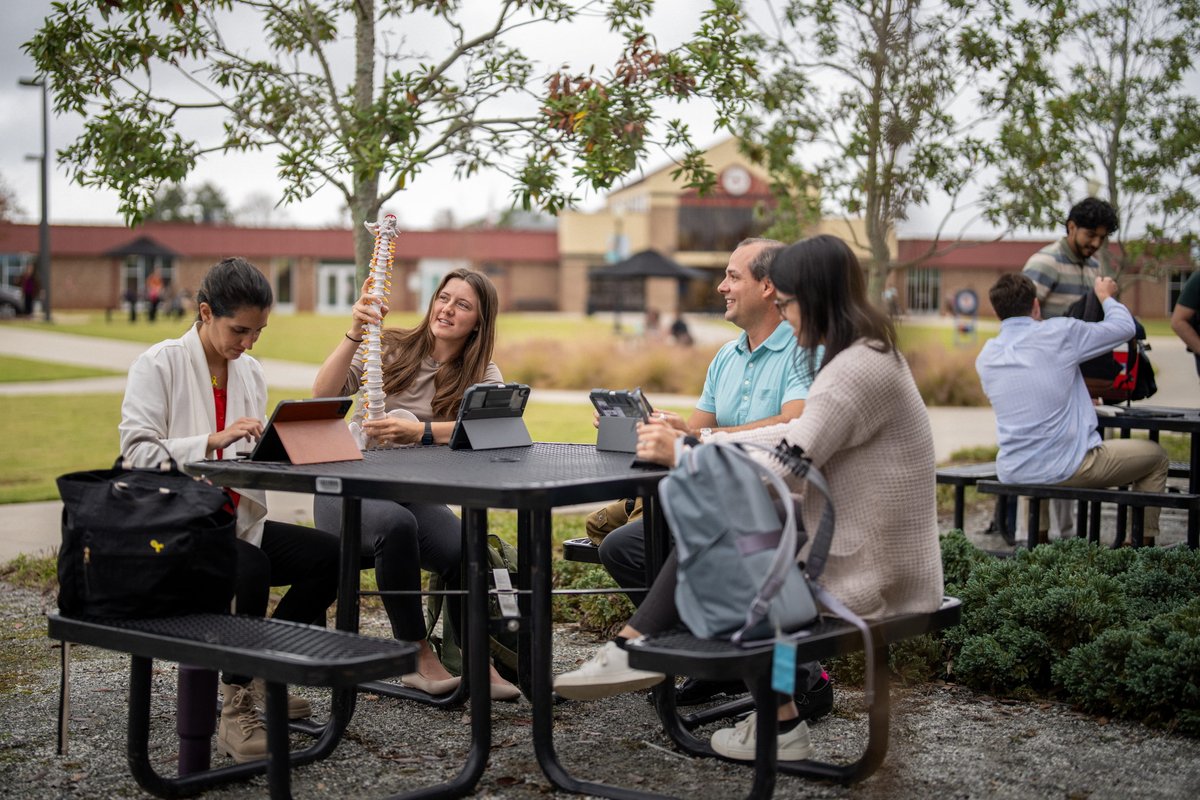 shermancollege's tweet image. Sherman College students take advantage of the outdoors to study, collaborate, and strengthen connections—balancing focus with community as they work toward becoming exceptional chiropractors. #ShermanCollege #StudentLife #FutureChiropractors
