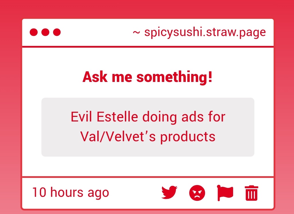 HellishFishy's tweet photo. hails.♡

Yes!! Her doing ads/fiercely promoting their Love Potion! A possible poster would be fun to make! https://t.co/8CZrbksEyM