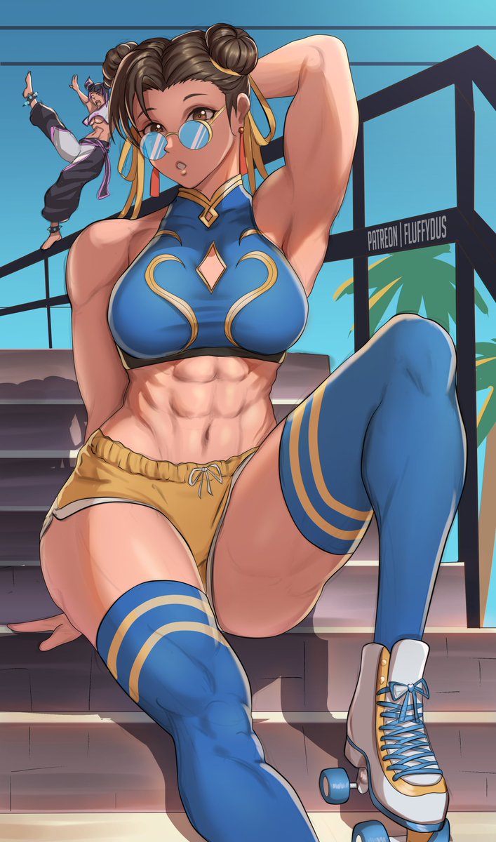 ahl9's tweet image. Chun-Li by Fluffy Dus #CapCom #StreetFighter