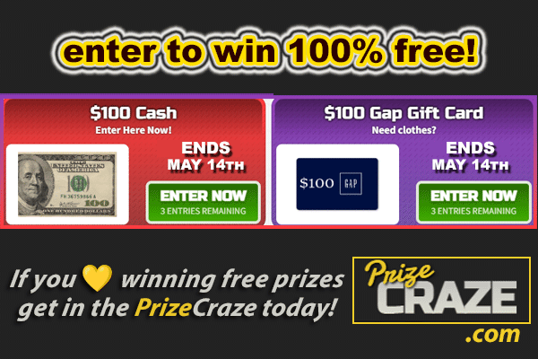 Prize_Craze's tweet image. 🥳We're doing it again!
🤩ENTER TO WIN!
💸$100 Cash &amp;amp; 🎁$100 Gap Gift Card Prizes ending May 14th!⏳

If you 💝LOVE #winning FREE PRIZES...
👇
Get in the PrizeCraze today: ow.ly/VttP50YQEYt