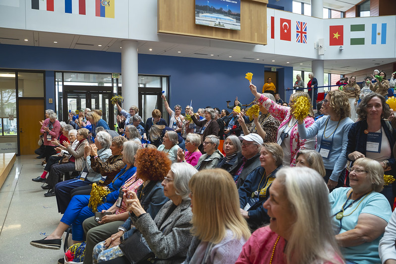 gouchercollege's tweet photo. Still riding the high from Alumni Weekend 🎉💙

Our community vibed in the Gopher Hole, flipped through rare finds in Special Collections, toured the Judy C. Lewent ’70 Science Center, and showed all the school spirit at the pep rally. https://t.co/Ws93pXPRFI