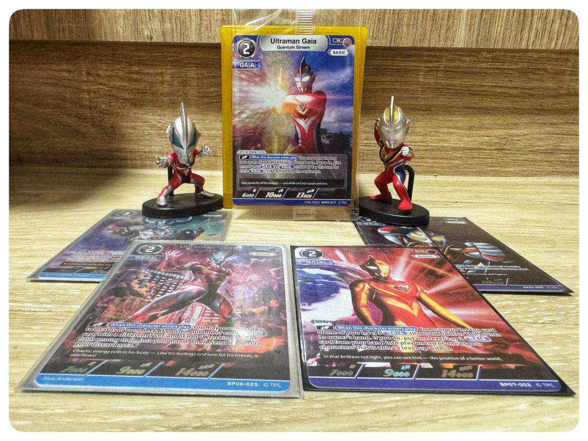 jvvp9's tweet photo. 📖 四月2026 – GC
⭕️❌❌ Zetton/Belial, Decker
⭕️⭕️ Geed, Tiga/Blazar
⭕️❌❌ Nexus/Max, Dyna/Arc

Another practice session with fellow SG Ultra Leaguers preparing for Worlds. Still managed to sneak into Top 8 with just 1 win. 😅

#UltramanCardGame #ウルトラマンカードゲーム https://t.co/m7bZW6VV6j