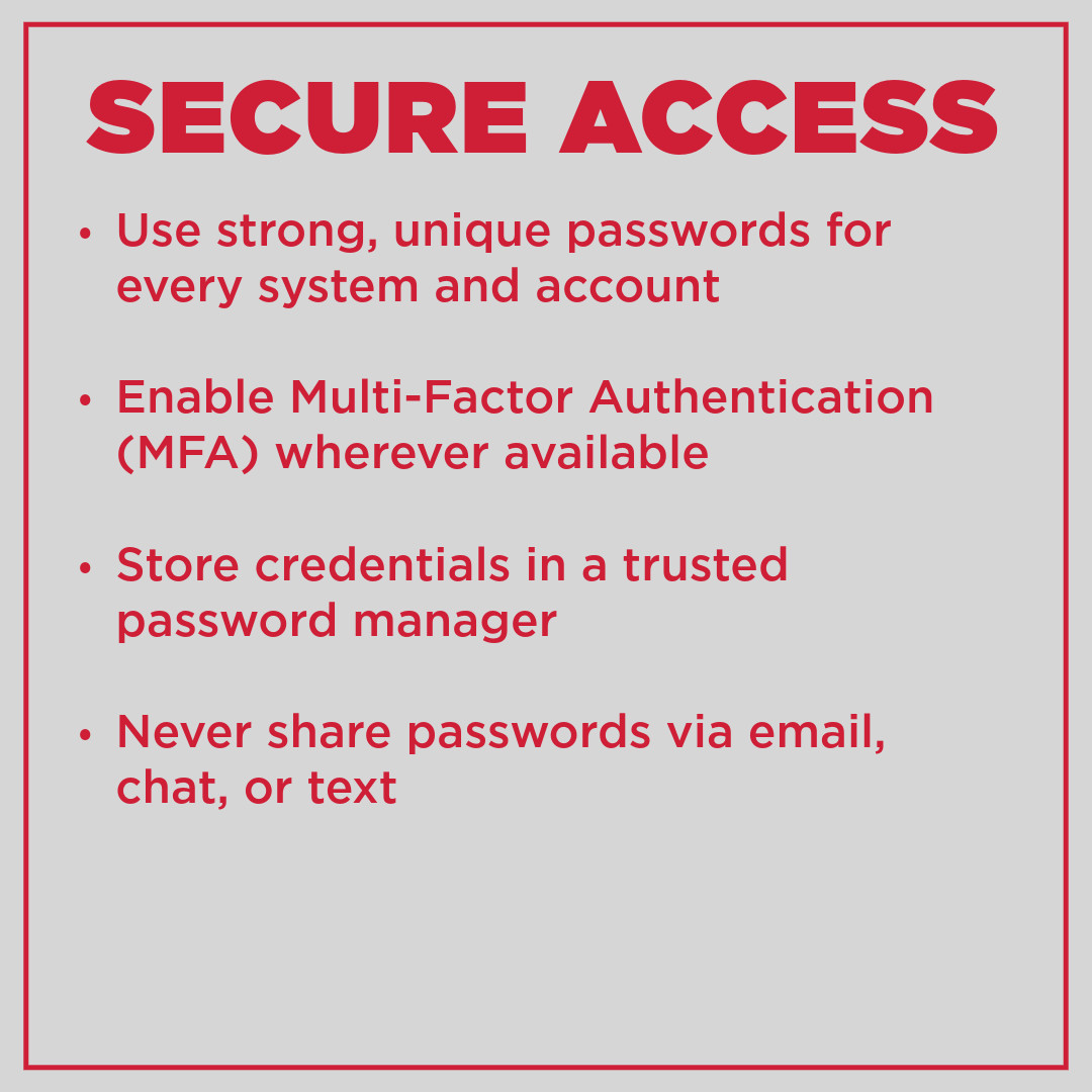 LesOlsonIT's tweet photo. Cyber hygiene is everyone’s responsibility ✅ From strong passwords to phishing awareness and incident readiness, these five fundamentals help safeguard systems, data, and people. Small habits make a big impact. 

#Cybersecurity #TechnologyWithIntegrity https://t.co/H1miiIrCZs