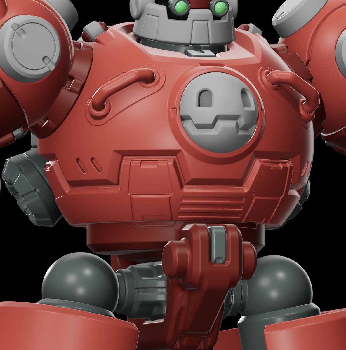 gumustdo's tweet image. It's torso and abs's day. + redesigning the robo-codpiece #mech #3dmodeling #megaman #megamanlegend #ロックマン #substancemodeler