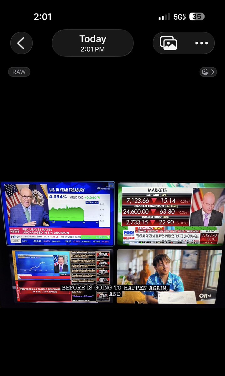 chiradio's tweet image. Fed Rate decisions ? looks like it is  #UnChanged