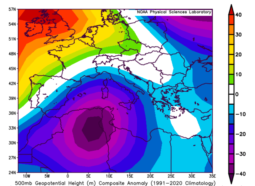 🌊⚡️ Mediterranean Storm Outlook ( #Medicane /#Medistorm)  — Analog-Based Medicanes / Medistorms Signal for summer 2026 . 
توقعات الاعاصير المتوسطية- و العواصف المتوسطية صيف 2026
Using a 26-analog ensemble framework (1900–2025 baseline), the seasonal signal for Mediterranean