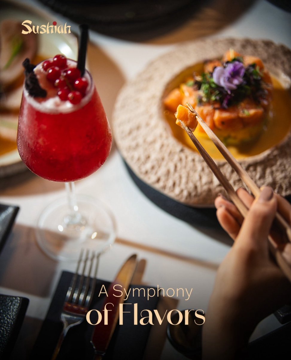Sushiah_KSA's tweet photo. At Sushiah, every dish is a journey that begins with mastery and ends in wonder. Discover a harmony of flavors in an ambiance designed to elevate your experience.

في سوشيَّا، لكل طبق رحلة تبدأ بالإتقان https://t.co/VWf6c0m5De