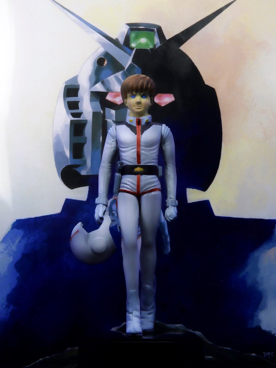ARIKA_plamon05's tweet photo. Provided via a commissioned build 🔻
Old kit Character Collection Amuro Ray
Black based shading all painted it.
Thank you for the commission.
Order→DM💌 #Gunpla #OldKit https://t.co/jhLPBgNPCC