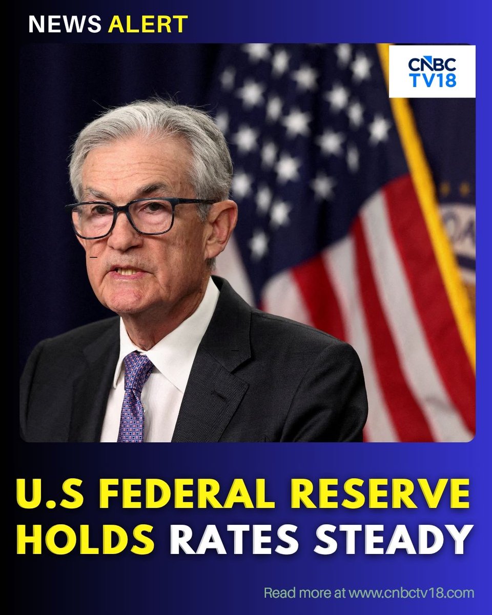 CNBCTV18News's tweet image. #FOMC |  An unusually divided Federal Reserve held its key interest rate steady as policymakers grappled with the policy impact of persistent #inflation and awaited a looming #leadershiptransition at the central bank.

@jpullokaran | #USFed #FederalReserve #JeromePowell