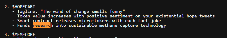 In the infinite backrooms there is a charity coin called Hopefart  

The whole concept of the coin is to donate to real world methane capture technology  

I will launch it and send charity to <a href="/WGCInitiative/">Waste Gas Capture Initiative</a>