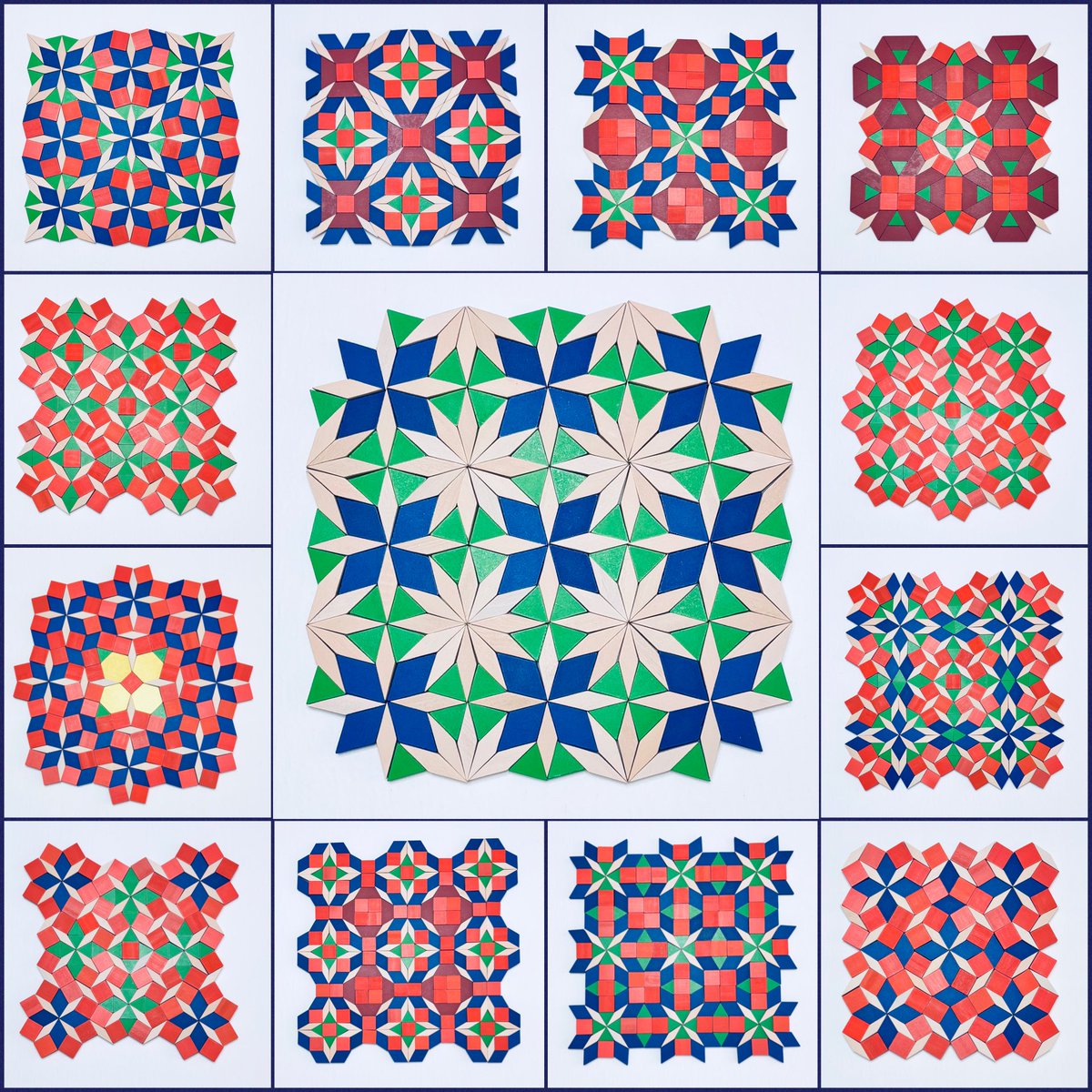 MurrayH83's tweet photo. Looking back at some of the shapes and designs from my pattern block play in April! #PatternBlocks https://t.co/nNVhx9LRx1
