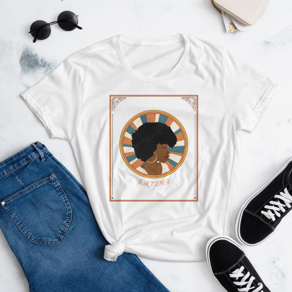 GreatClothingOn's tweet image. Show off your Latino pride in our Latina Women's Short Sleeve T-Shirt! Stylish, comfy, and a perfect mix of culture and fashion. Refresh your wardrobe and celebrate your roots today! #LatinaFashion #CulturalPride #LatinxStyle greatlatinclothing.com/products/latin…
