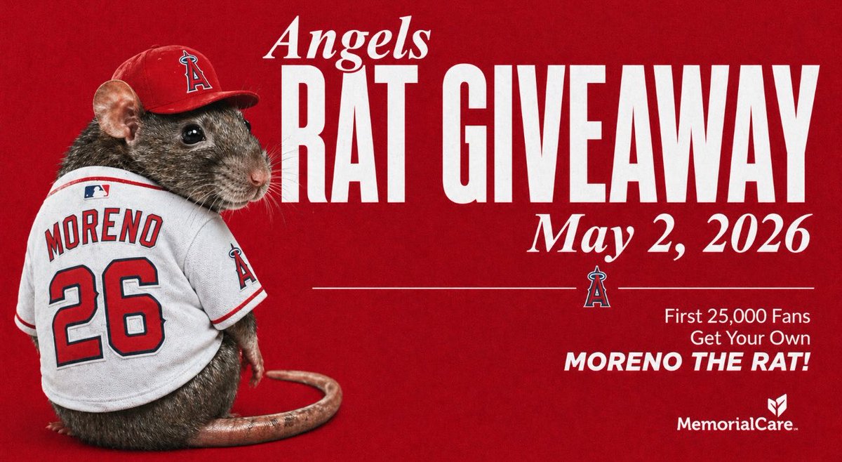 May 2nd… first 25,000 fans take home Moreno the Rat 🐀🔥 #RepTheHalo