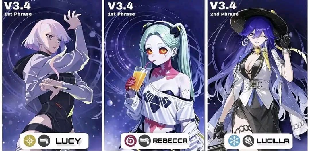 PRUVOID's tweet photo. [ Drip Market Dates for Up 3.4 ]
Lucy on May 5th
Rebecca on May 6th
Lucilla on May 7th
( Lucy and Rebecca in the first half
Lucilla in the second half )
#WutheringWavevs #WutheringFanArt #WuWaTweet #cyberpunk #lucilla #rebecca #lucy https://t.co/fY9y86y3fk