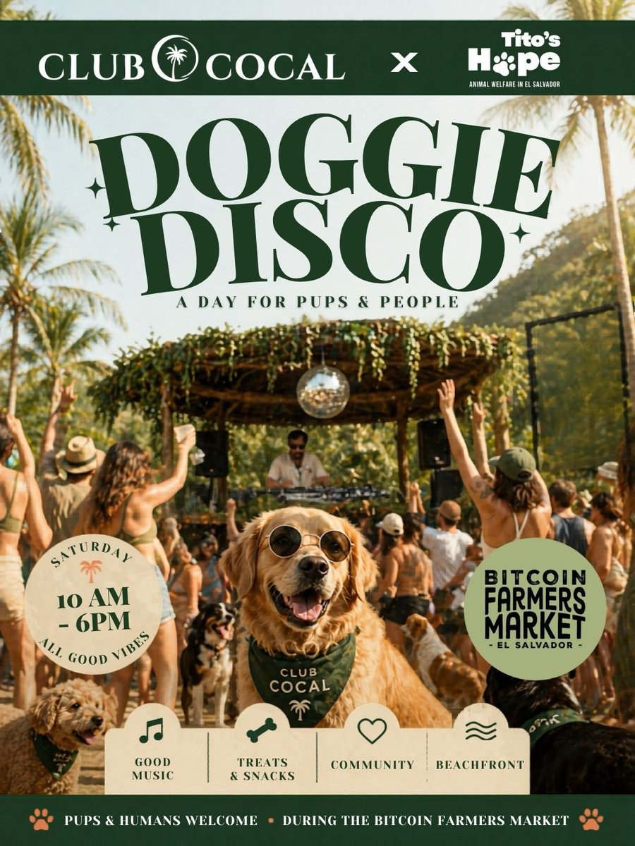 ClubCocal's tweet photo. Come join us this Saturday 5/2 during the @btcfarmersmrkt for a day of fun in the sun with local goods, DJ until sunset, and so many lovely chuchos 🐶 https://t.co/M770nAcUax