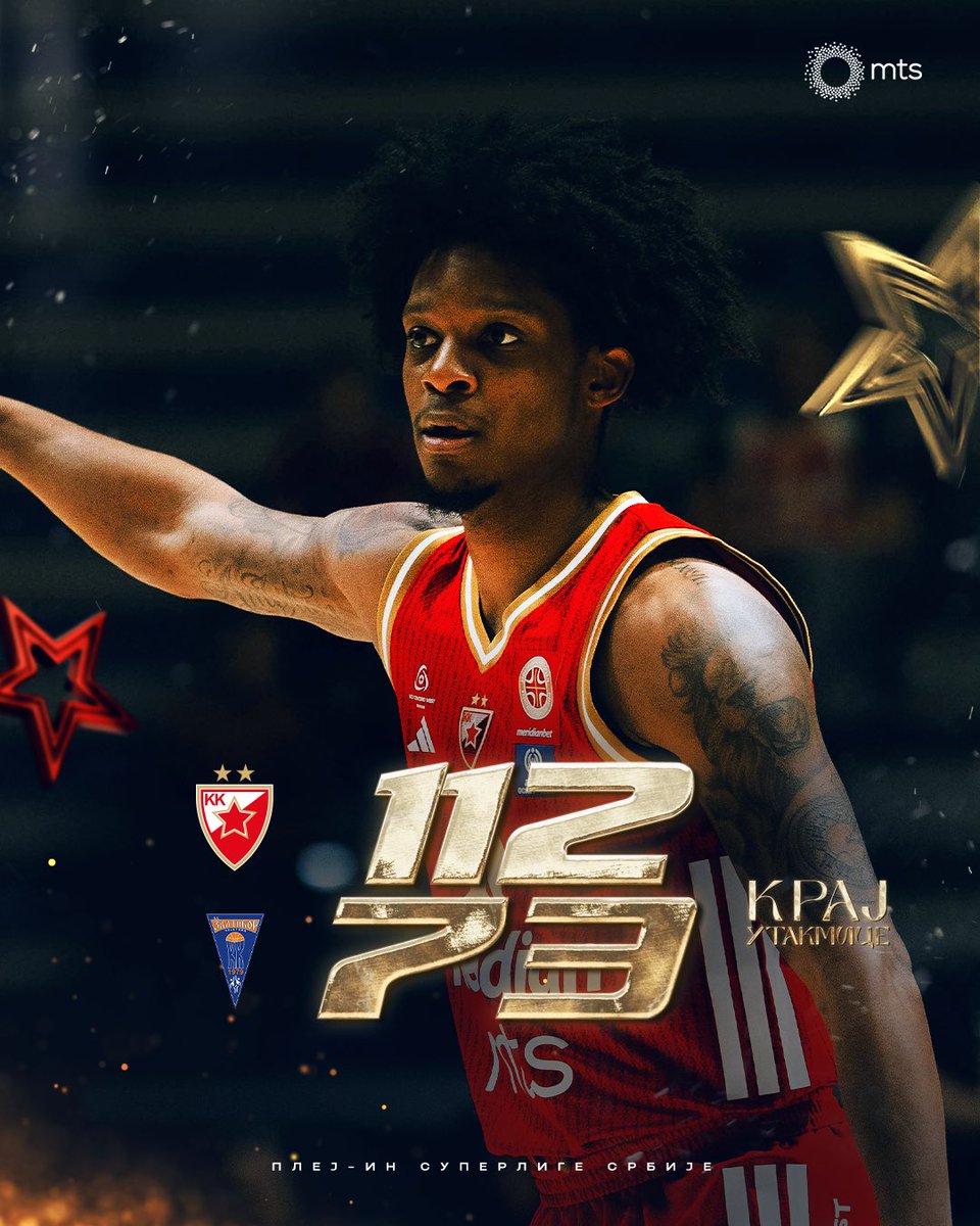 kkcrvenazvezda's tweet image. Победа у првој утакмици плеј-ина КЛС-а 🔴⚪️💪🏻

 📆Следи друга утакмица за два дана у Чајетини.

#kkcz #WeAreTheTeam