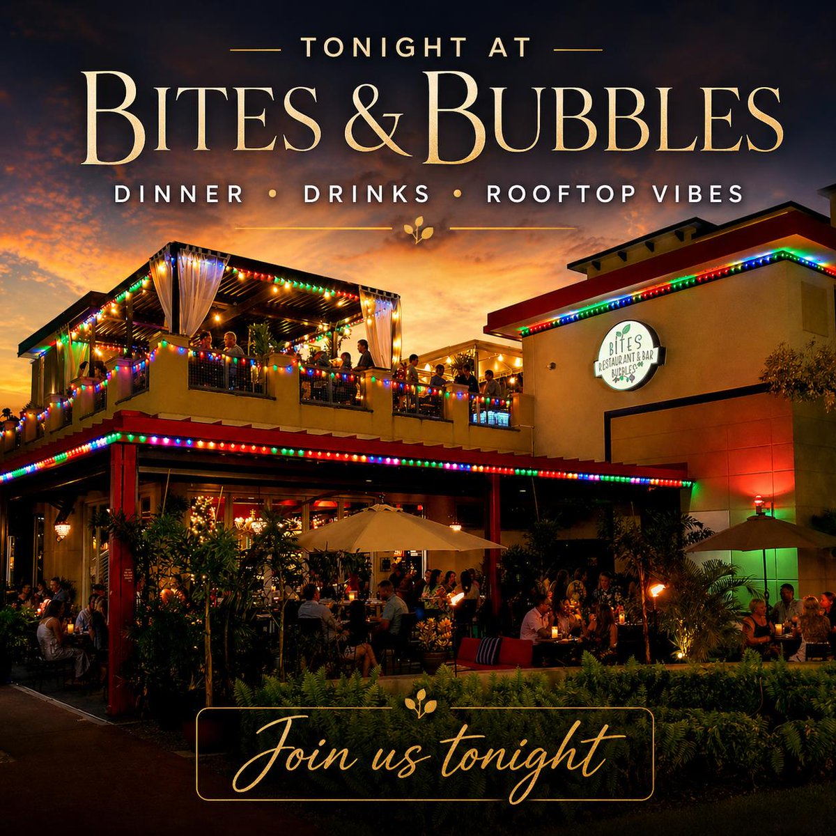 ChefEddieN's tweet photo. You could stay home tonight… or you could be at Bites &amp; Bubbles with a cocktail in hand, dinner on the way, and rooftop vibes setting the tone.
The lights are on. The mood is right. The table should be yours.
Join us tonight. https://t.co/IAjyI3BtXF
#BitesAndBubbles https://t.co/hmbo4YE4k5