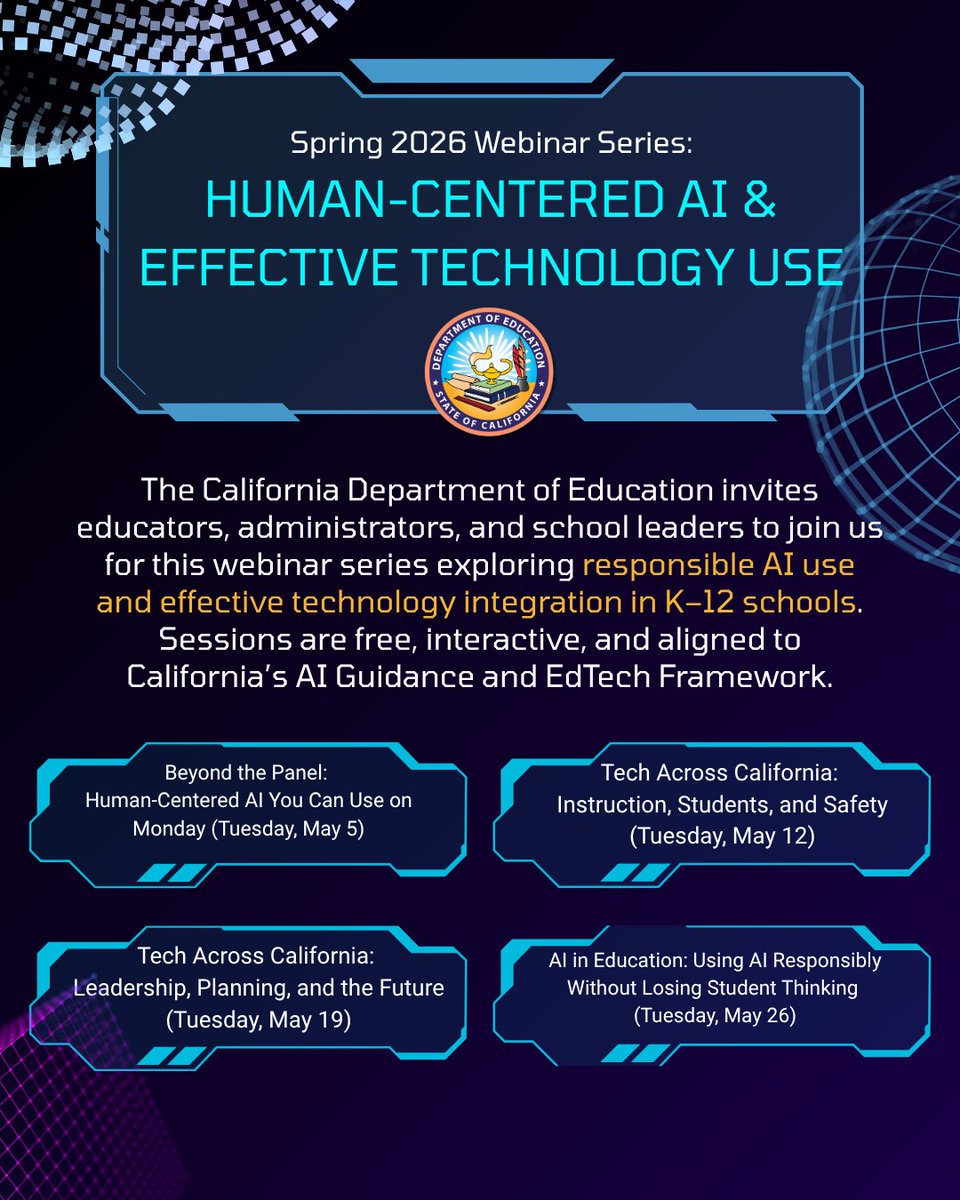 CA Department of Education tweet media