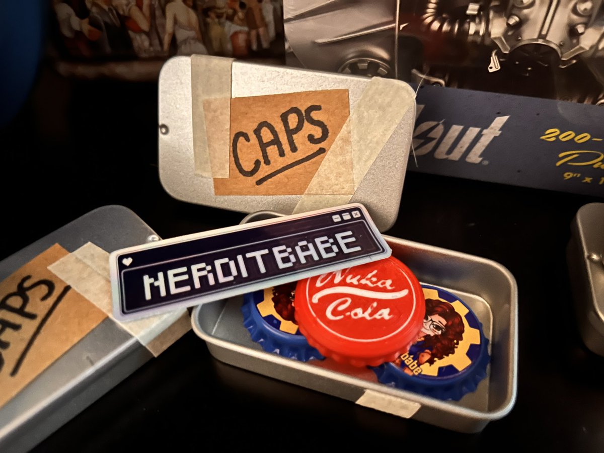 I made pocket sized cap stashes to pass around at Wasteland Jamboree. We are so close to the date! I am beyond excited 🎉

<a href="/BPEventsNV/">Buttered Popcorn Post Nuclear Fan Events</a> #fallout #wastelandjamboree #wastelandjamboree2026