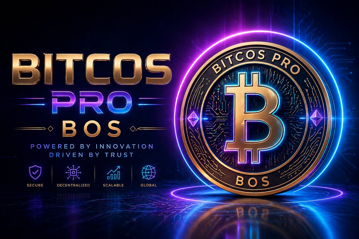 mybitcos's tweet photo. 🚀 Introducing BITCOS PRO BOS

A bold step into the future of digital innovation — where technology meets trust.

⚡ Advanced Security
🌐 Decentralized Ecosystem
📈 Scalable Performance
🔗 Built for the Next Generation
Powering possibilities. Redefining the future.

#BitcosProBos #Web3 #Blockchain #CryptoInnovation #DigitalFuture #Decentralized #Innovation