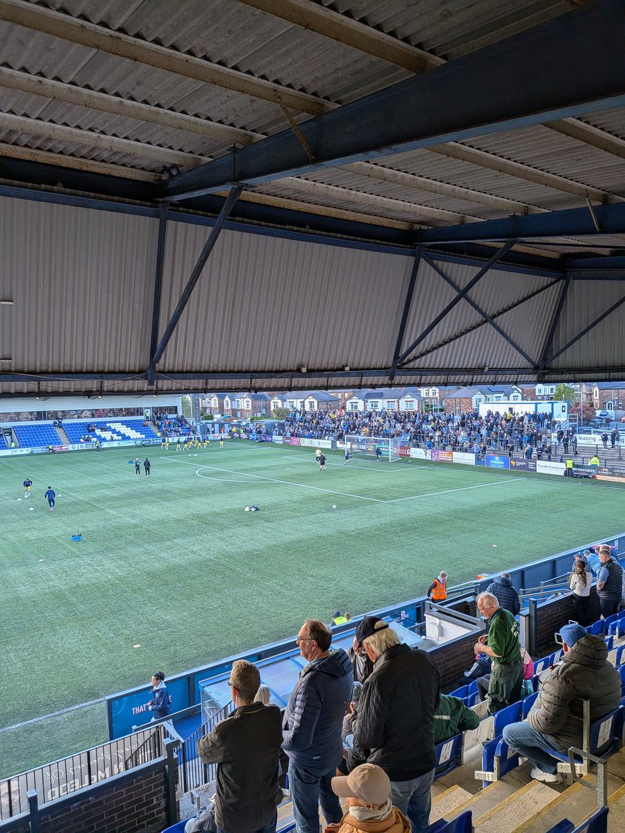 JonHunter22's tweet photo. Playoff action for me this evening as the blues take on Macclesfield in the Cheshire Derby. Commentary on @DAZN_NationalLg  throughout the evening. https://t.co/WMvHYPKPp2