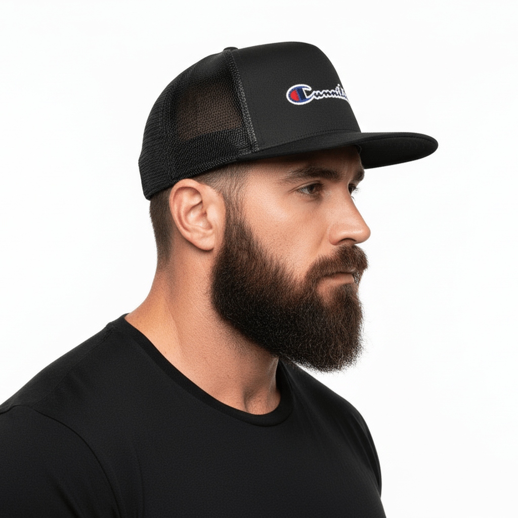 thighbrush's tweet image. THIGHBRUSH® "CUNNILINGUS" Flat Bill Trucker Snapback Hat in Black. 5-Panel, Flat Bill, Black Mesh. Embroidered front in White, Red, Blue. Adjustable strap. Store Link in Bio. #THIGHBRUSH @THIGHBRUSH #HATS #SNAPBACK #TRUCKERHATS