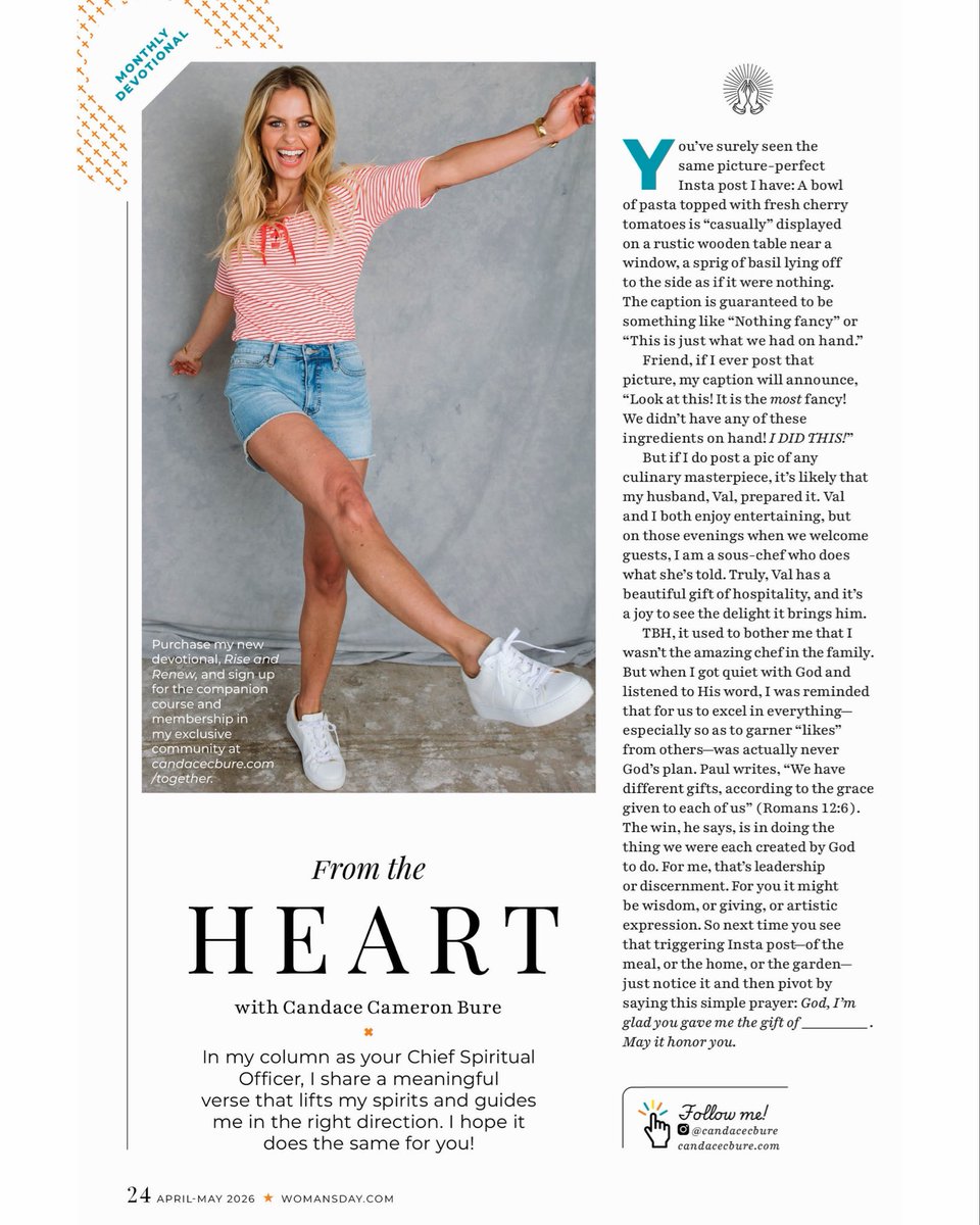 candacecbure's tweet photo. What's the buzzzz?🐝 Turn to page 24 in @WomansDay to find out! 🤗 https://t.co/bo1TCAnIcV