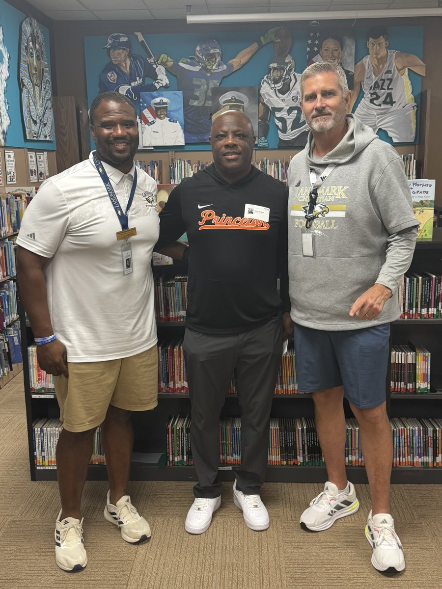 CoachKstew's tweet image. Thank You @CoachJMNichols From @PrincetonFTBL For Stopping By Landmark Christian School To Check Out Our Student Athletes! Love To See @coachtommylewis At Work Fighting For His Guy! 🙏🏾💪🏾 #AVAD #LEAD #WAREAGLEWAY