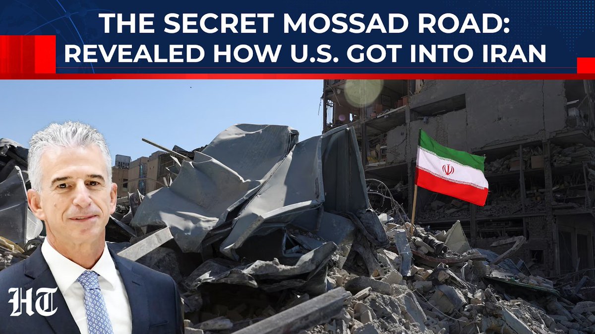htTweets's tweet image. 🎥#WATCH | A sensational report has sparked global intrigue, claiming Mossad may have secretly built a covert landing strip deep inside Iran’s desert to aid a high-risk U.S. rescue mission. The alleged asphalt road near Isfahan was reportedly used by American aircraft to extract