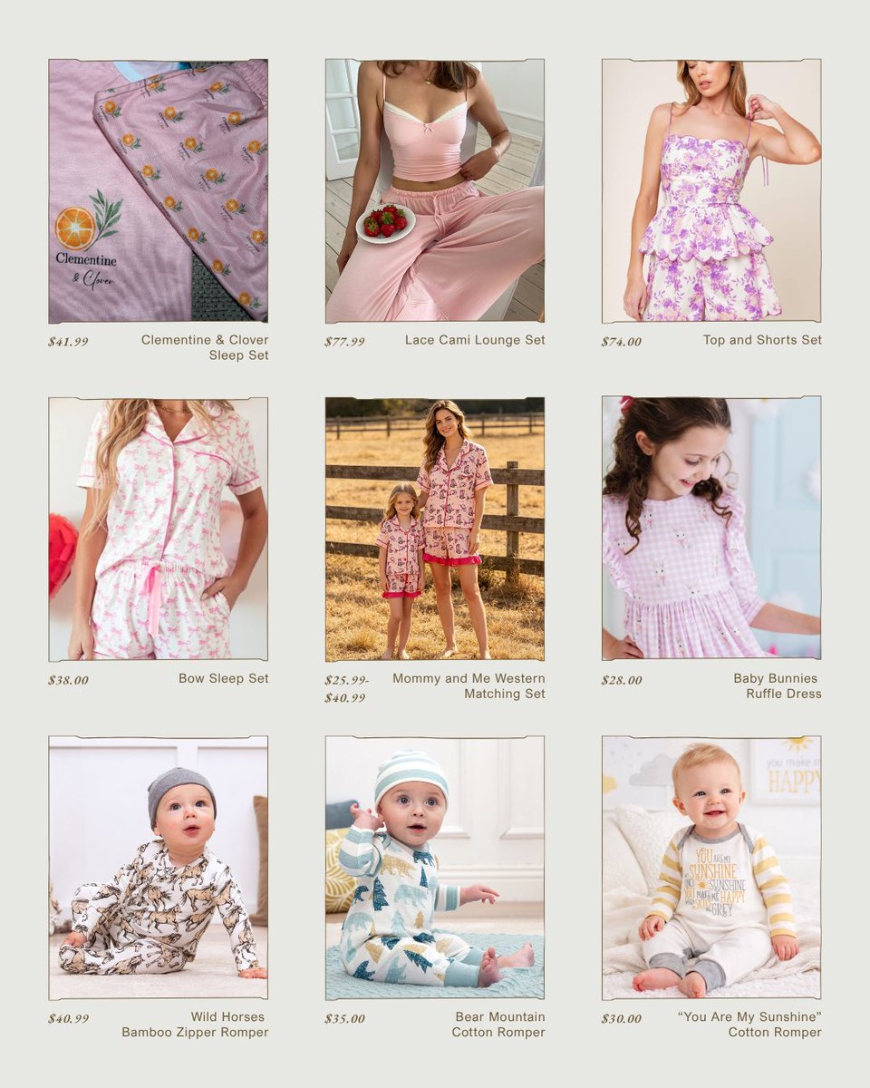 ClemandClove's tweet image. My FULL Mother’s Day catalog💘

Dropping 5.10.26
Some of these items will be on sale on drop day. Keep following to see what you can grab 😽
#SmallBusiness #Boutique #BoutiqueOwner