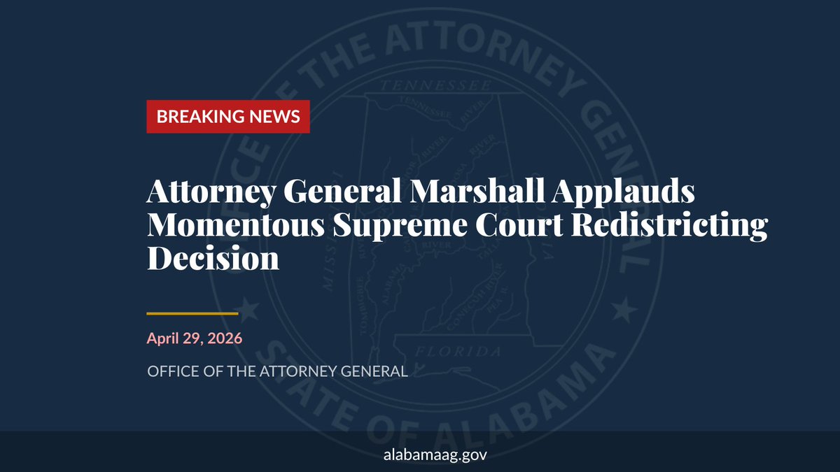 Attorney General Steve Marshall tweet media