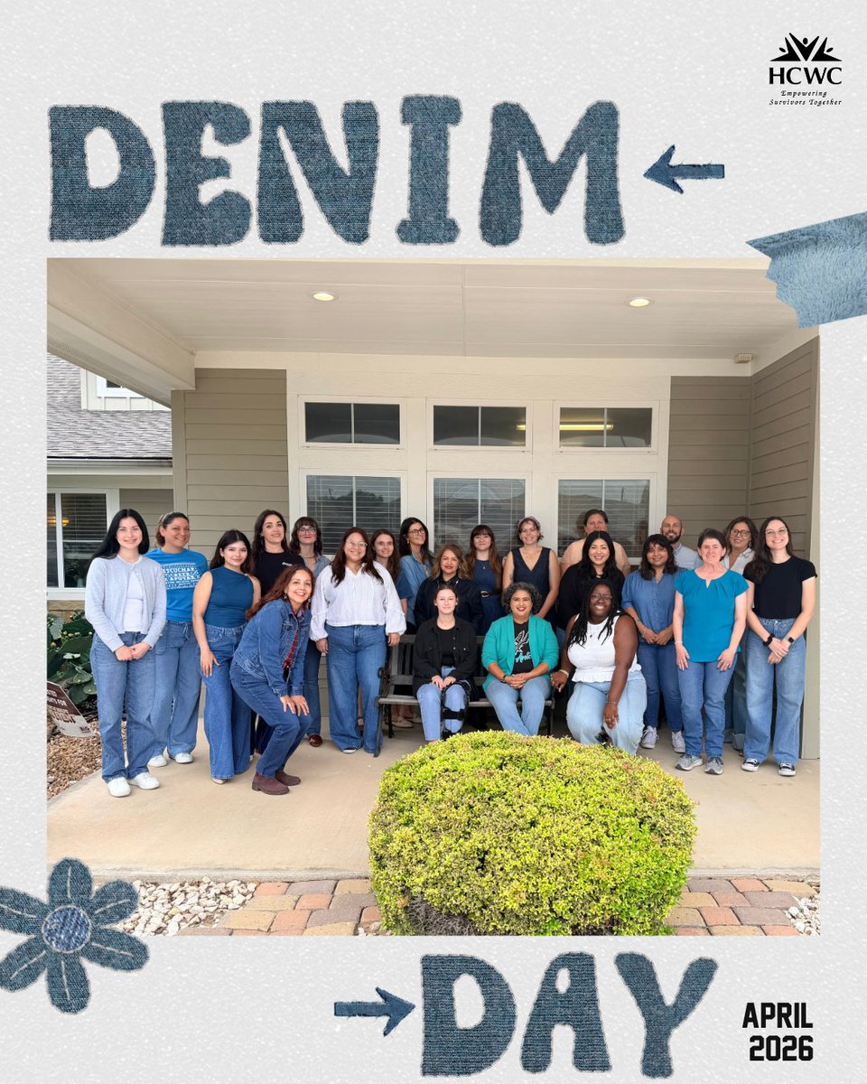 HCWCenter's tweet photo. Every pair of jeans makes a statement: We believe. We support. On Denim Day and always, We stand with survivors. 🩵

#EndVictimBlaming #DenimDay #SupportSurvivors https://t.co/ka9IiOBc5n