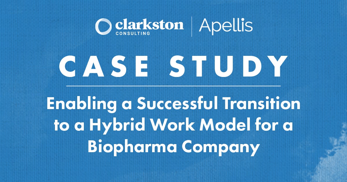 Clarkston_Inc's tweet image. Find out how Apellis partnered with Clarkston Consulting to design and implement a #hybrid work model. hubs.ly/Q04dXctr0

#FutureOfWork #WorkplaceStrategy #ChangeManagement #HRStrategy #HybridWork #RemoteWork #HybridModel