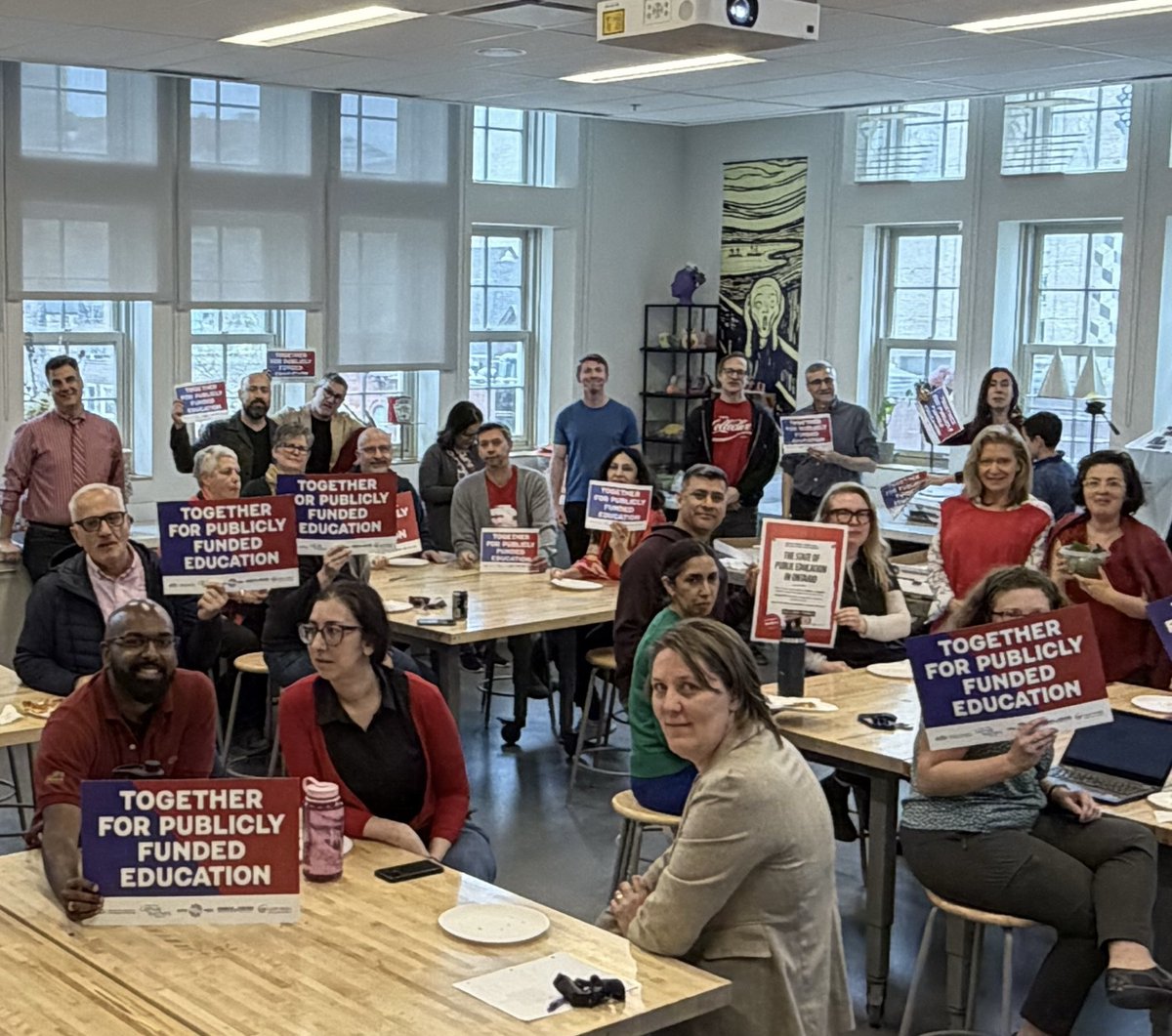 campbelljam2's tweet photo. โฆโฆ@osstfโฉ District 34 members proud to stand together with all our #OntEd colleagues on this Provincial Day of Action for Public Education #OSSTF #OECTA #AEFO #ETFO #CUPE https://t.co/PX3U9TXglK