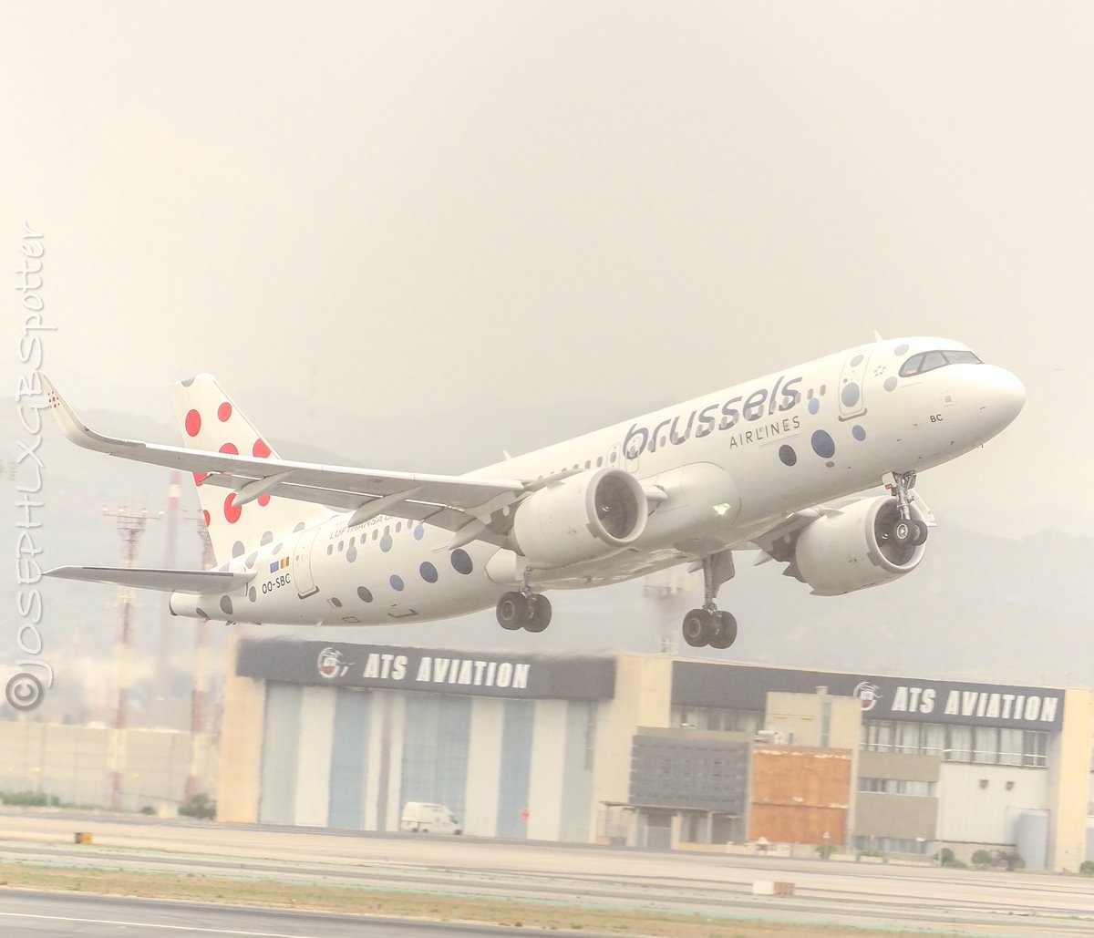 JosephLXGBSpot's tweet image. Watching this Brussels Airlines Airbus A320-251N rotate away from Málaga–Costa del Sol Airport on its way to Brussels Airport. Whether you’re on board or watching from the perimeter fence, that “wheels up” moment is pure magic.

#BrusselsAirlines #AirbusA320neo #Planespotting