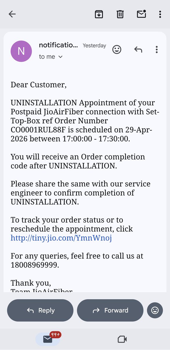 Prashant10bhp's tweet photo. @JioCare https://t.co/sLNuMqNDRR