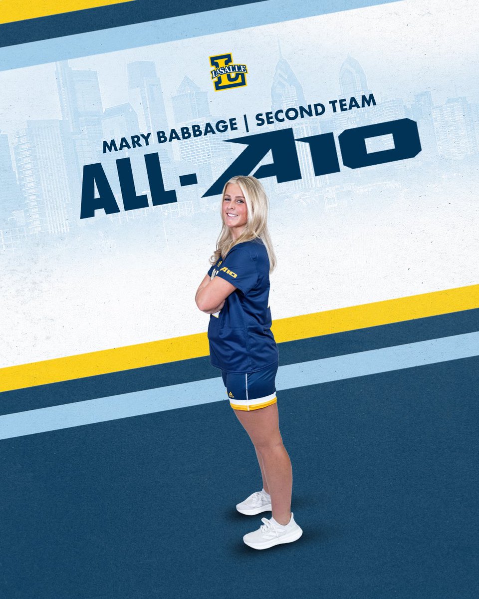 LaSalleLacrosse's tweet photo. Congratulations to Mary Babbage on earning All-Atlantic 10 Second Team honors.👏

During the regular season, she led the A-10 with 160 saves, 9.4 saves per game, and nearly 2.8 ground balls per game.

#GoExplorers🔭 https://t.co/Ih1R8TucvO