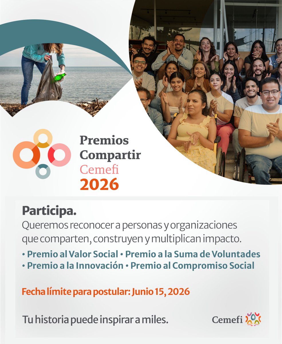 🏆 ¡Ya está abierta la convocatoria 2026 de los #PremiosCompartir! Si ...