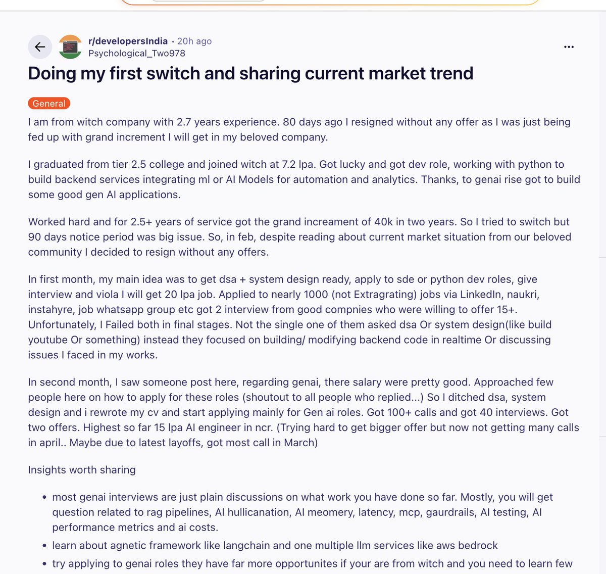 Juned Khatri | Engineer Turned Recruiter 🇮🇳 tweet media