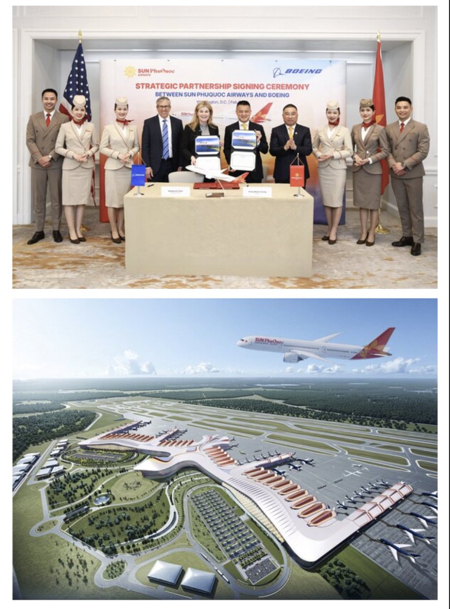 SafeguardsC's tweet image. We are excited to share that our friends at @Boeing and Sun PhuQuoc Airways have embarked on a new partnership!

boeing.mediaroom.com/2026-02-18-Boe…

#airline #Jet #Vietnam #Traveling #Planes #Airports #Boeing