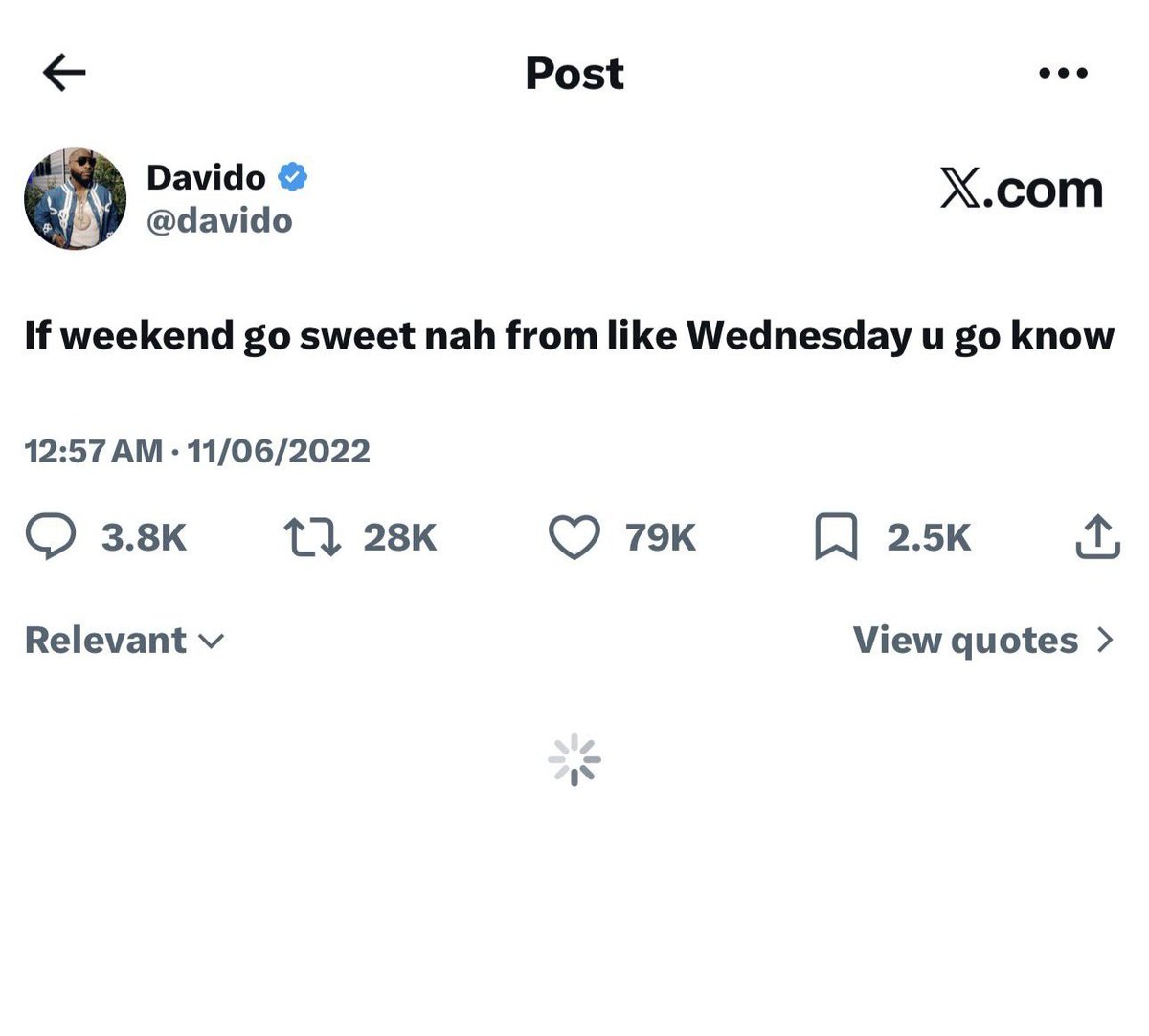 theonlydanbii's tweet photo. @davido This guy no dey ever lie to us 😂😂 https://t.co/nyAskRpqDH