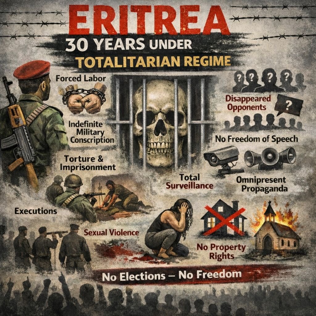 Mi49887Miki's tweet image. We are rising up to free our homeland from the chains of a totalitarian regime. We have endured silence, fear, and control for far too long. Now, we say enough is enough. #BlueRevolution #Eritrea #TransnationalRepression
#NoMorePFDJTerror