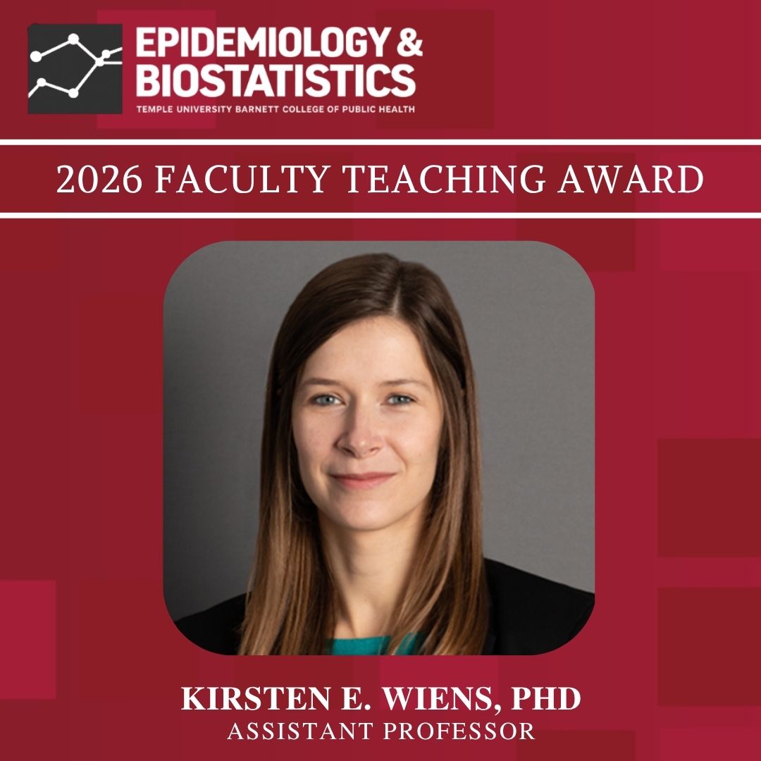 Temple Dept. of Epidemiology & Biostatistics tweet media